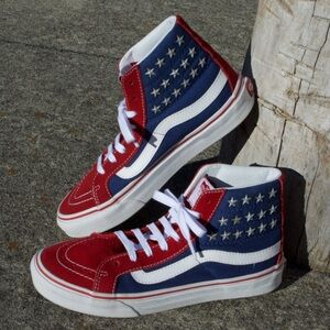 Vans Hightop Patriotic Studded Shoes Size